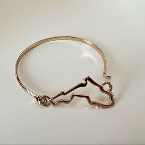 Florida Gold Bangle Bracelet